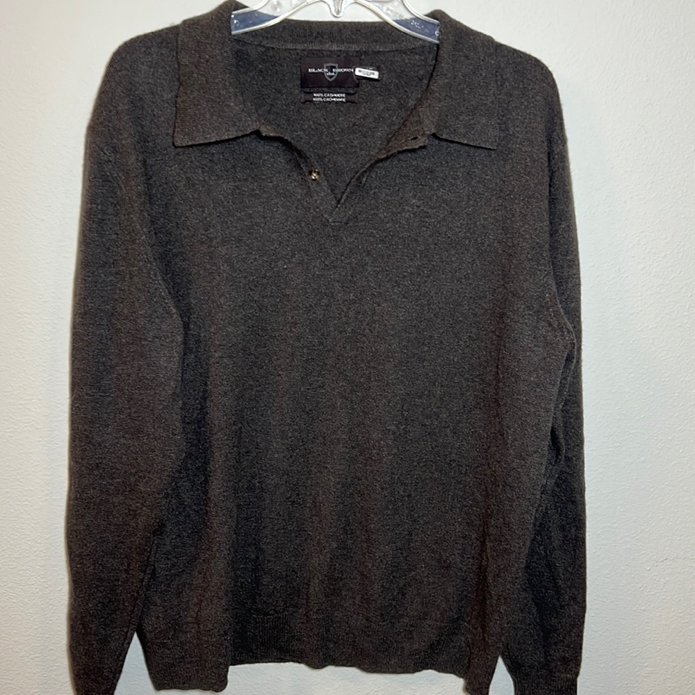Black Brown 1826 100% Cashmere Sweater Large